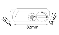 Адаптер для однофазного шинопровода CLT 0.212 Crystal Lux (CLT 0.212 02 BL)