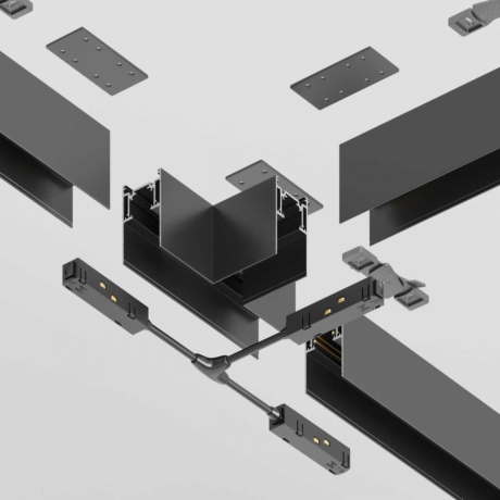 Коннектор T-образный для магнитного шинопровода Maytoni Technicall Gravity TRA010CT-41B 