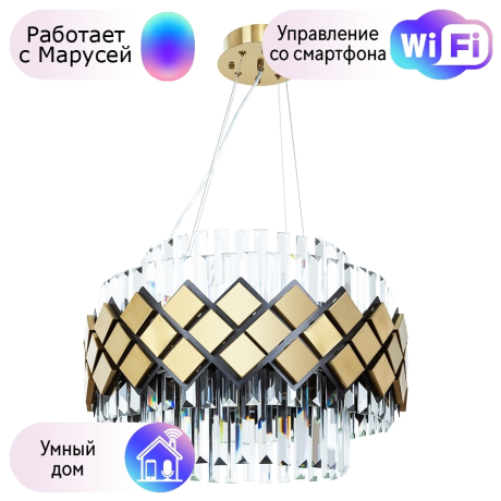 Люстра подвесная Arte lamp AMELIA с Марусей A1039SP-10BK-M 