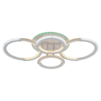 Потолочная диммируемая люстра с пультом ДУ Profit Light 9820/2+2 WHT 88W+7W RGB