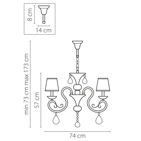 Подвесная люстра Lightstar Ricerco 693082 