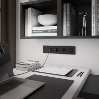 Телефонная розетка  RJ-11 (черный матовый) Werkel W1182008