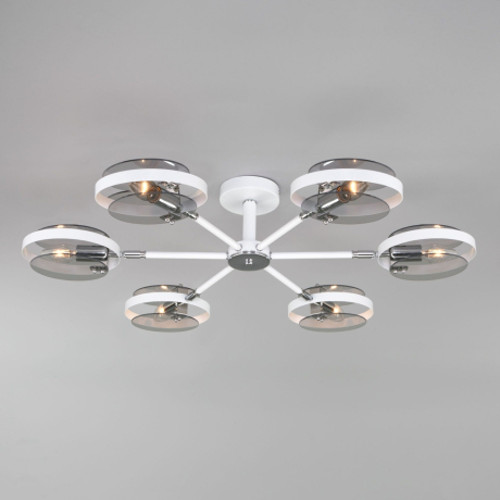 Потолочная люстра Eurosvet Gallo 70121/6 белый a052338 