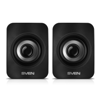 Колонки компьютерные SVEN 130, 2.0, 6 Вт, питание USB, черные, SV-020224 (263168)