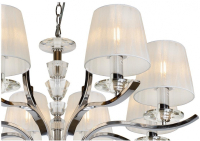 Нарушена упаковка!  <284807> Подвесная люстра iLamp Omega RM5231/8 Хром
