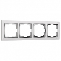 Рамка на 4 поста Werkel Snabb (белый/хром) W0041901