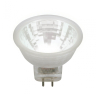 Светодиодная лампа GU4 3W 4000K (белый) Uniel LED-MR11-3W/NW/GU4/220V GLZ21TR (UL-00001703) 