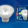 Светодиодная лампа GU4 3W 4000K (белый) Uniel LED-MR11-3W/NW/GU4/220V GLZ21TR (UL-00001703) 