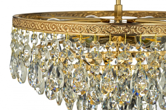 Люстра потолочная с Led лампочками в комплекте Arti Lampadari Castellana E 1.3.38.601 G+Lamps 