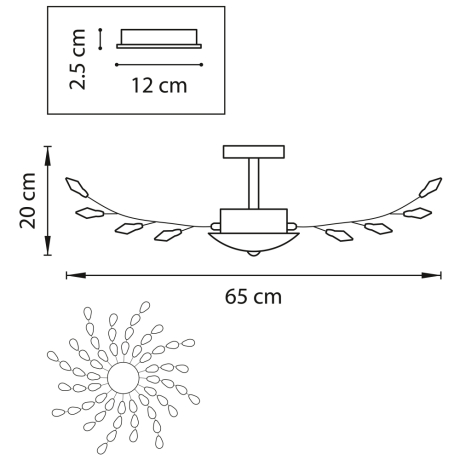 Потолочная люстра Lightstar Isabelle 791184 