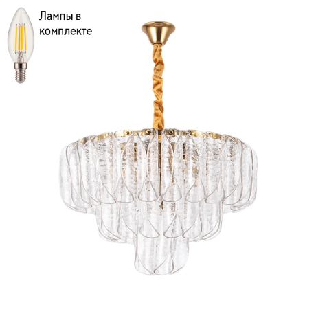 Люстра подвесная с лампочками Arte lamp A4073LM-12PB+Lamps 