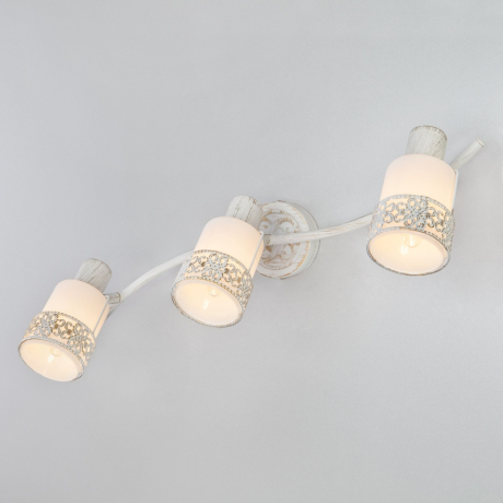 Спот 20025/3 белый с золотом 