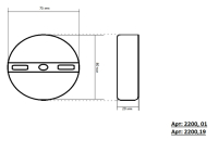 2200,01 Настенный светодиодный светильник Kink Light Затмение