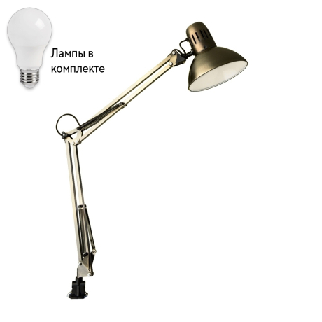 Настольная лампа в комплекте с лампочкой  Arte lamp A6068LT-1AB+Lamps 