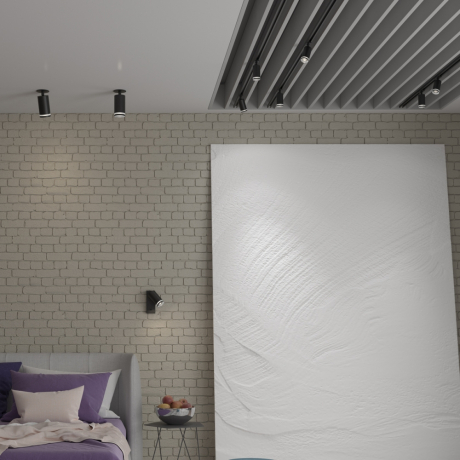 Однофазный светильник для шинопровода с лампочкой Novotech 370877+Lamps 