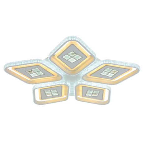 Светодиодная диммируемая люстра с ПДУ Profit Light 8054/5 WHT 270W 