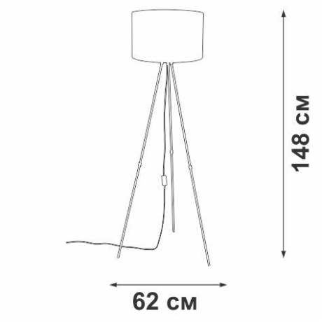 Торшер Vitaluce V2957 V2957-1/1P 