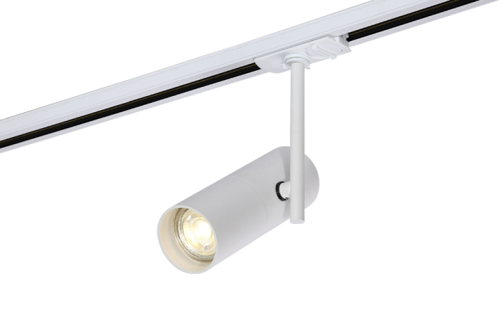 Светильник трекового однофазного шинопровода с Led лампочками в комплекте CRYSTAL LUX CLT 0.31 011 WH+Lamps 