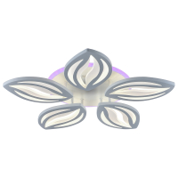 Светодиодная люстра с ПДУ Profit Light 8021/5 WHT 100W+7W RGB