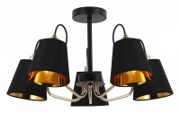 Люстра на штанге ILLUMICO IL6120-5COU-79 BK GD