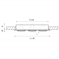 Витринный образец!  <40551> 011623 Встраиваемый поворотный точечный светильник Lightstar Singo