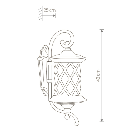 Уличный настенный светильник Nowodvorski Lanter 6911