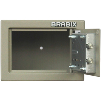 Сейф мебельный BRABIX "D-14m", 145х200х150 мм, 3 кг, ключевой замок, крепление к стене, 291160 (291160)