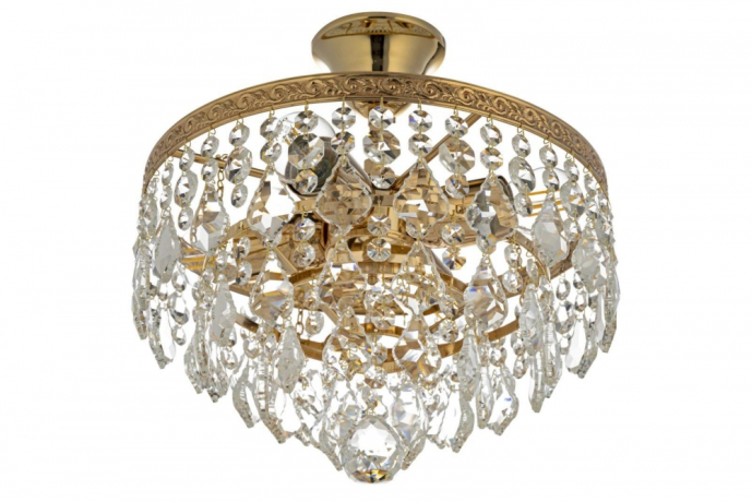 Люстра потолочная с Led лампочками в комплекте Arti Lampadari Castellana E 1.3.30.602 G+Lamps 