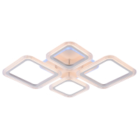 Потолочная диммируемая люстра с пультом ДУ Profit Light 9826/2+2 WHT 84W+8W RGB