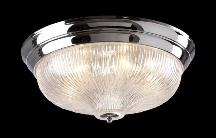 Потолочный светильник Crystal Lux с лампочками Lluvia PL4 Chrome D370+Lamps E14 P45 