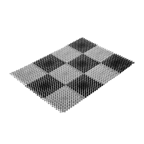 Нарушена упаковка.  <296258> Коврик ТРАВКА 42*56 см, черно-серый VORTEX  23005