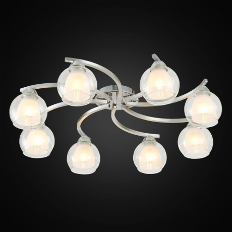 Люстра потолочная Citilux Кристи CL152187 Алюминий+Хром 