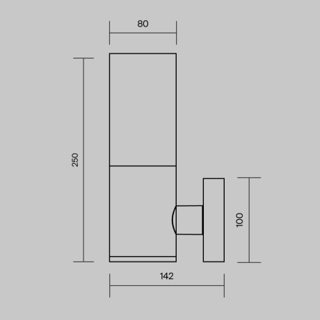 Уличный светильник Maytoni Willis O418WL-01GR