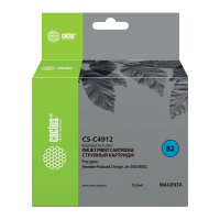 Картридж струйный CACTUS (CS-C4912) для плоттеров HP DesignJet 500/510/800, пурпурный (361885)