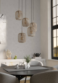 901125 Люстра ROMAZZINA, 5X40W (E27), ?500, сталь, песочный Eglo