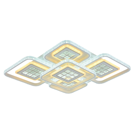 Светодиодная диммируемая люстра с ПДУ Profit Light 8051/4+1 WHT A 334W 