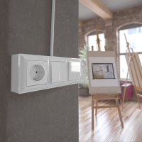 Коробка для накладного монтажа (белый) Werkel W8000001