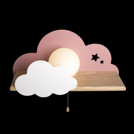 Светильник на стену с Led лампочками в комплекте LOFT IT 10134 Pink+Lamps 