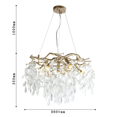 Люстра с лампочками, подвесная, комплект от Lustrof. №385079-617266 