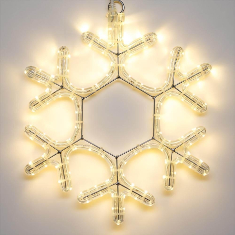 Светодиодная фигура Снежинка теплый свет Ardecoled ARD-Snowflake-M7-450X375-126Led Warm (25315)
