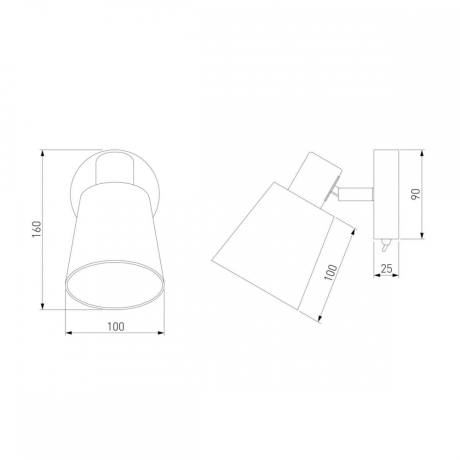 Нарушена упаковка!  <155518> Настенный светильник Eurosvet 20080/1 хром/голубой (85993)