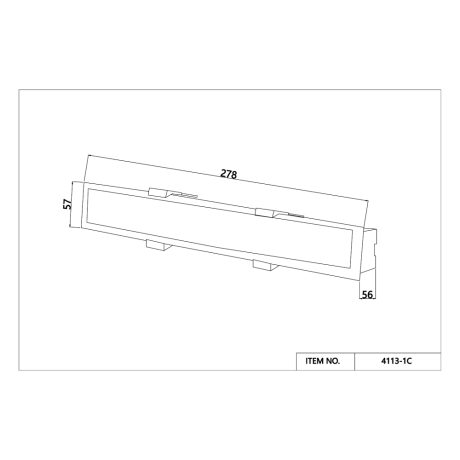 Встраиваемый линейный светильник Favourite Aplot 4113-1C
