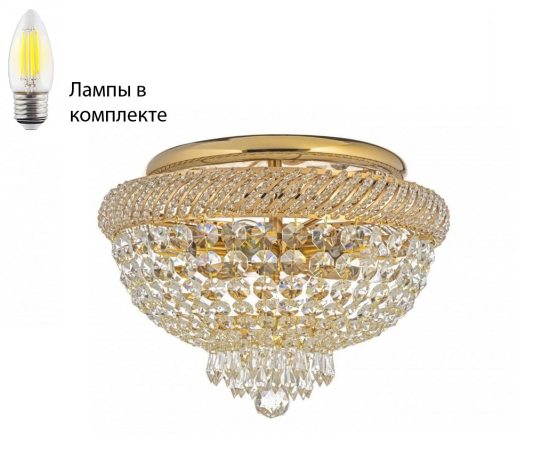 Потолочная люстра с лампочками Dio D arte Bari E 1.2.35.100 G+Lamps 