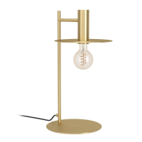 900734 Настольная лампа ESCANDELL, 1X40W (E27), H470, сталь, черный, матовая латунь Eglo