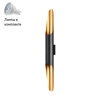 Светильник на стену с Led лампочками в комплекте CRYSTAL LUX CLT 332W2-V2 BL-GO+Lamps