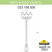 U23.158.S30.AXF1R Фонарный столб Fumagalli ARTU BISSO/Cefa 3L