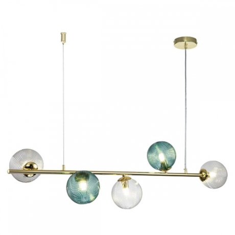 Подвесная люстра Indigo Selva 11032/5PL Gold V000297 