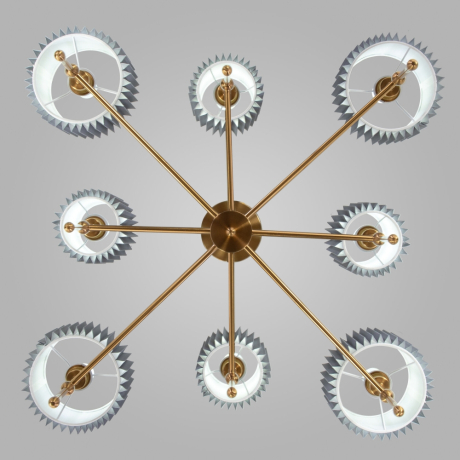 Люстра на штанге с тканевыми абажурами Eurosvet Notturno 60162/8 (a065666) 