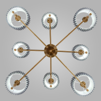 Люстра на штанге с тканевыми абажурами Eurosvet Notturno 60162/8 (a065666)