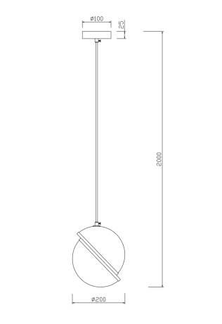 Подвесной светильник Freya Element FR5181PL-01BS 
